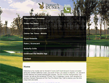 Tablet Screenshot of monarchdunes.com